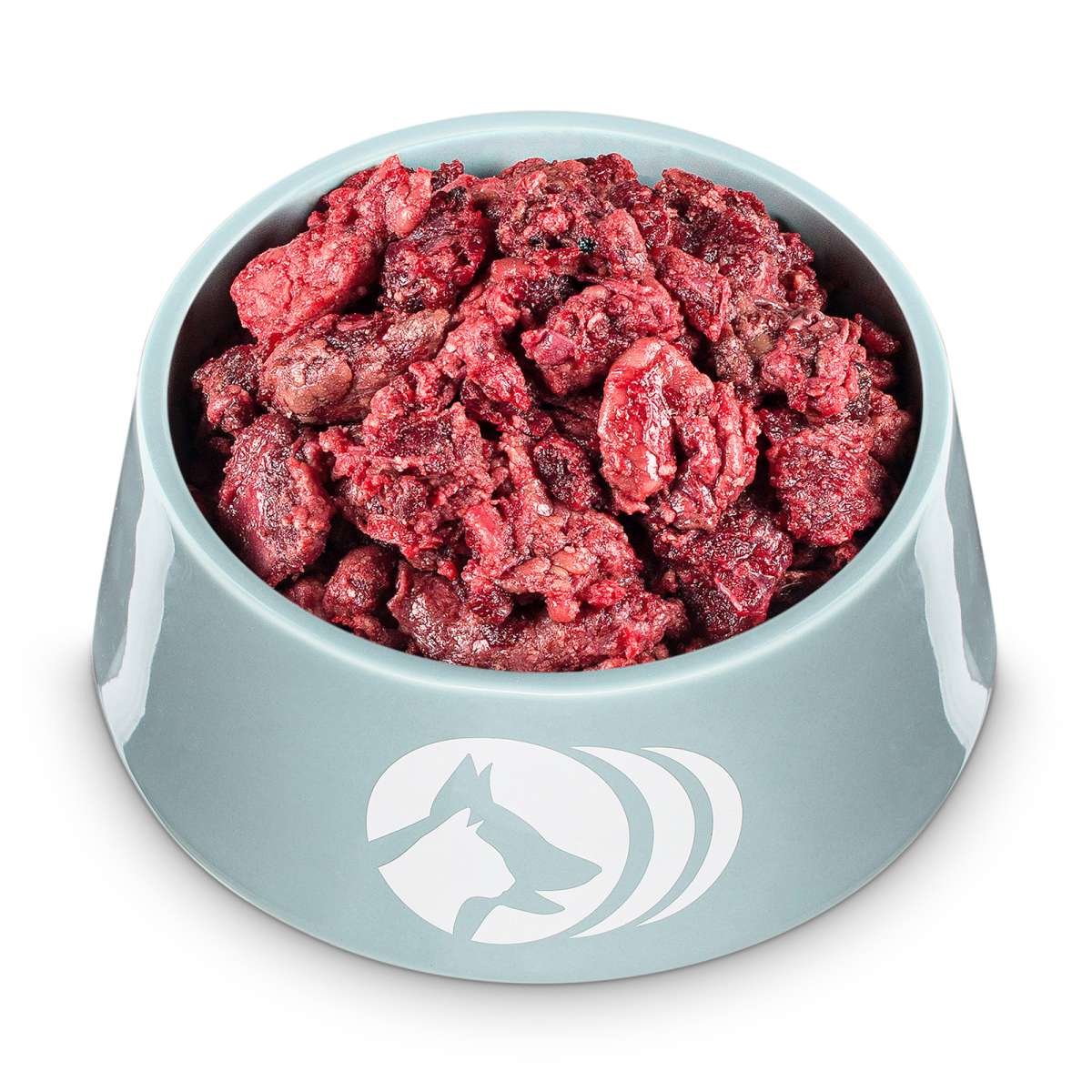 4260396660172 - Gewolftes Rinderhalsfleisch für Hunde & Welpen