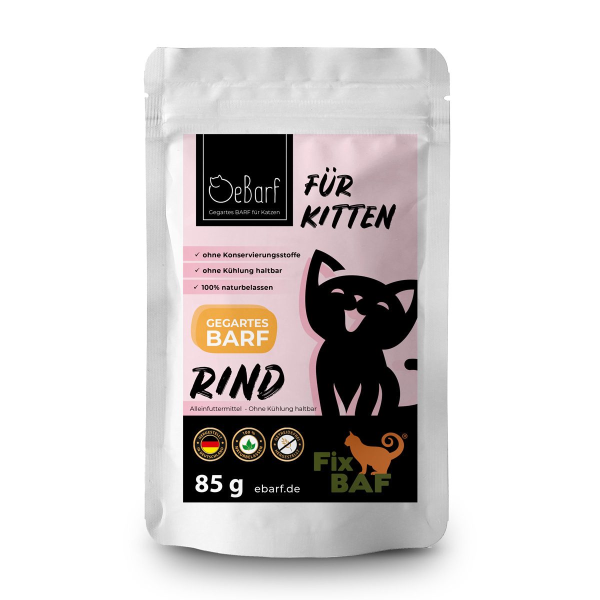 Gesundes Kittenfutter mit Rind (94,2%)