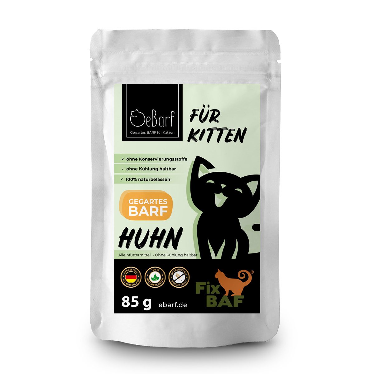 Gesundes Kittenfutter mit Huhn