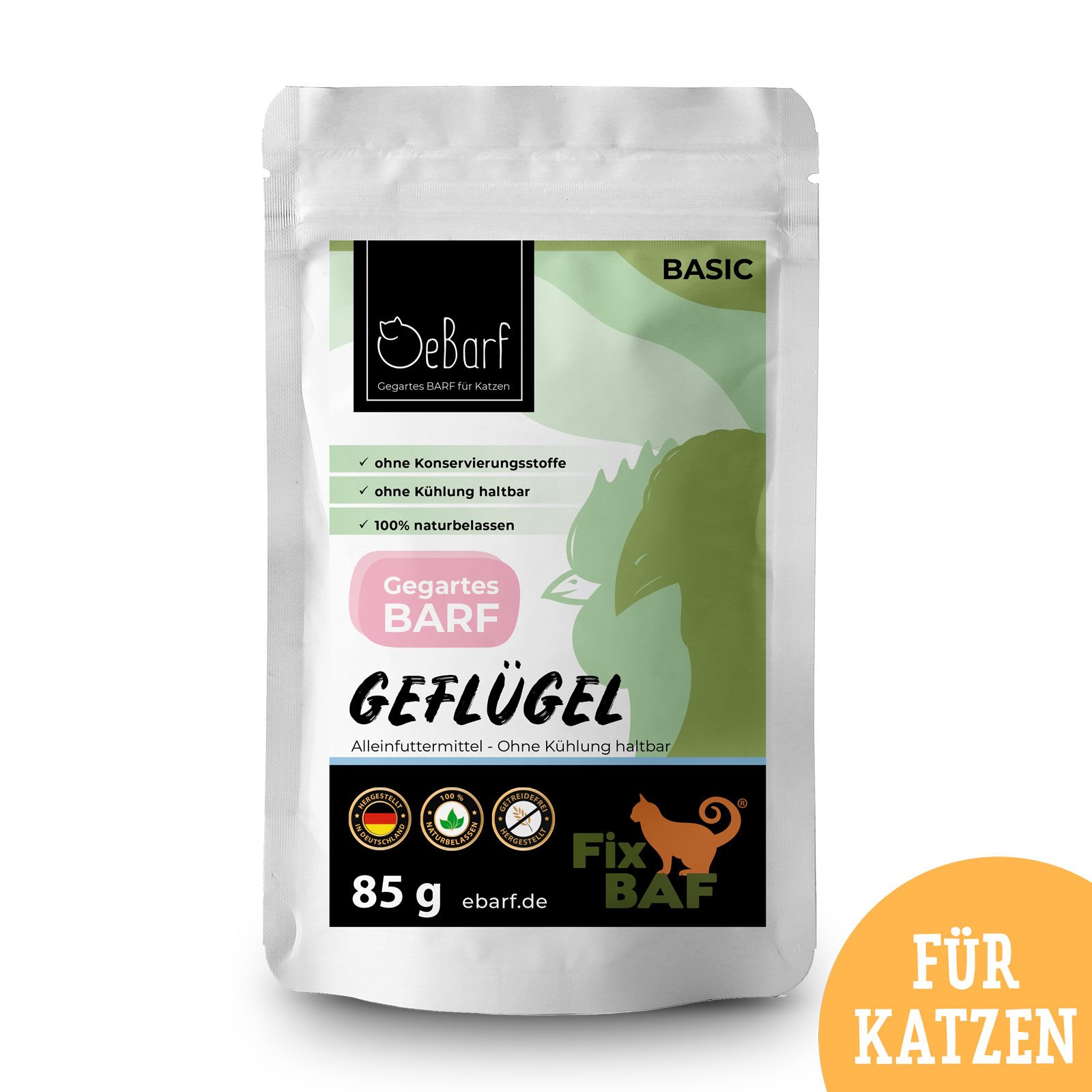 Nassfutter Katzen Komplettmenü Geflügel (94,3%)