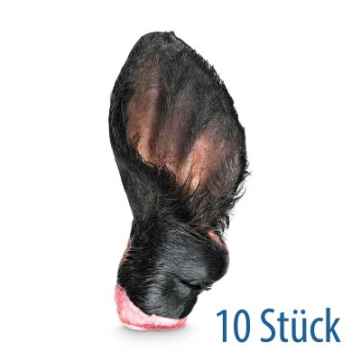 10 Rinderohren mit Fell