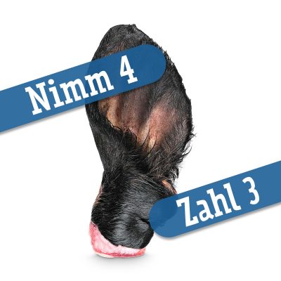 Rinderohr mit Fell - Nimm 4, zahl 3