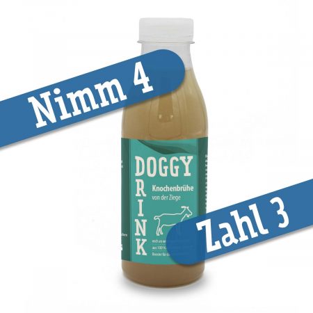 Doggy Drink von der Ziege - Nimm 4, zahl 3